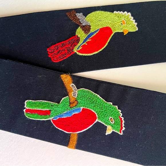 2 cloth bird book marks 2”*7” Embroidered - Picture 7 of 8